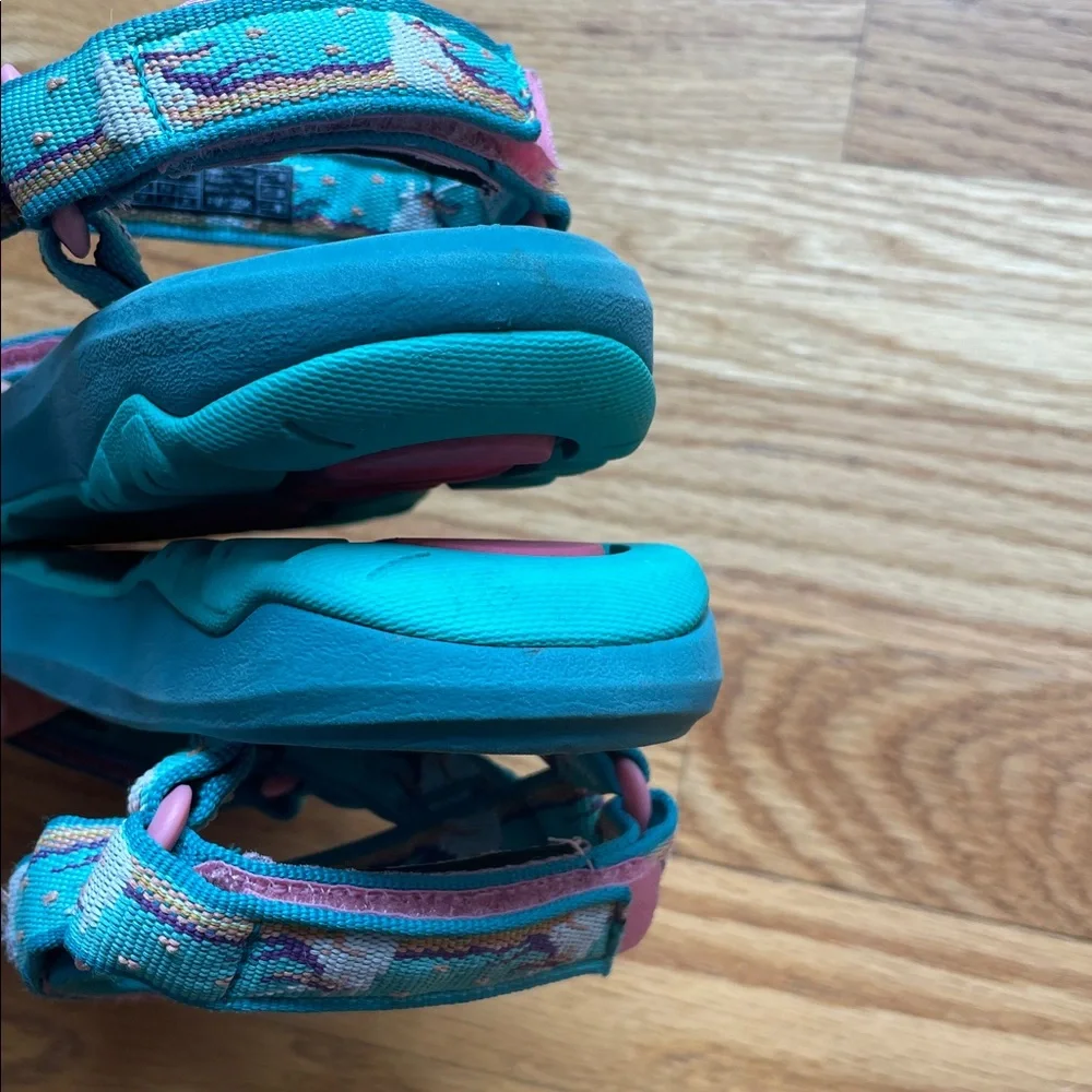 Teva Kids Teal Unicorn Sandals - Picture 7 of 12